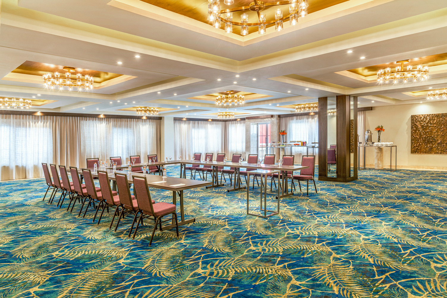 Hyatt Zilara Cancun Laguna ballroom U shape setup.