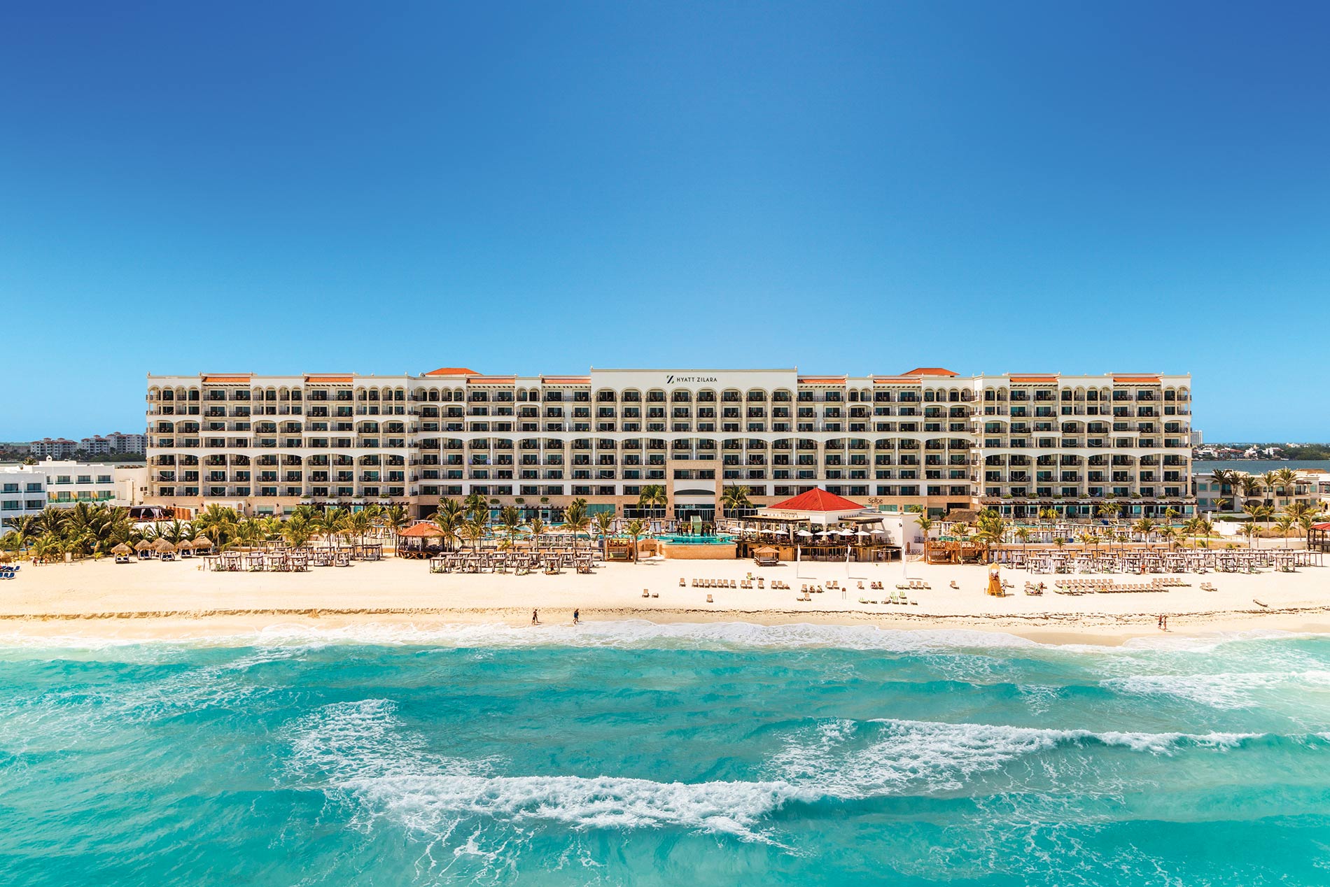 hyatt zilara cancun aerial