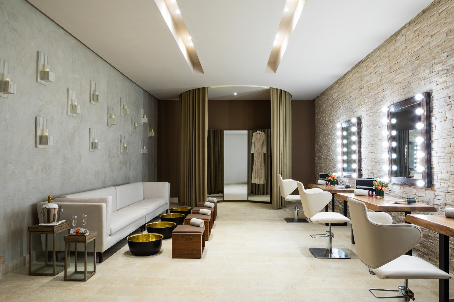 Hyatt Ziva Cap Cana Larimar spa bridal suite.