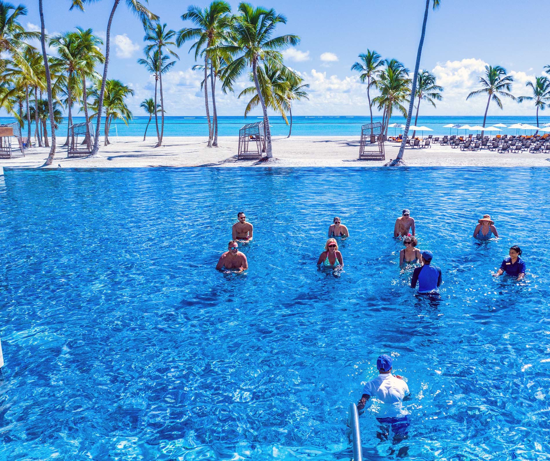Hyatt Zilara Cap Cana spinning acuático.