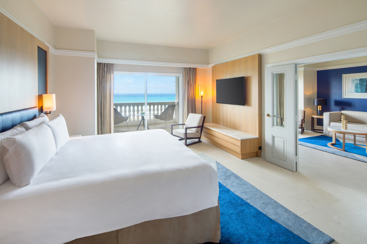 Hyatt Zilara Rose Hall One Bedroom Ocean Front Butler Suite Bed.