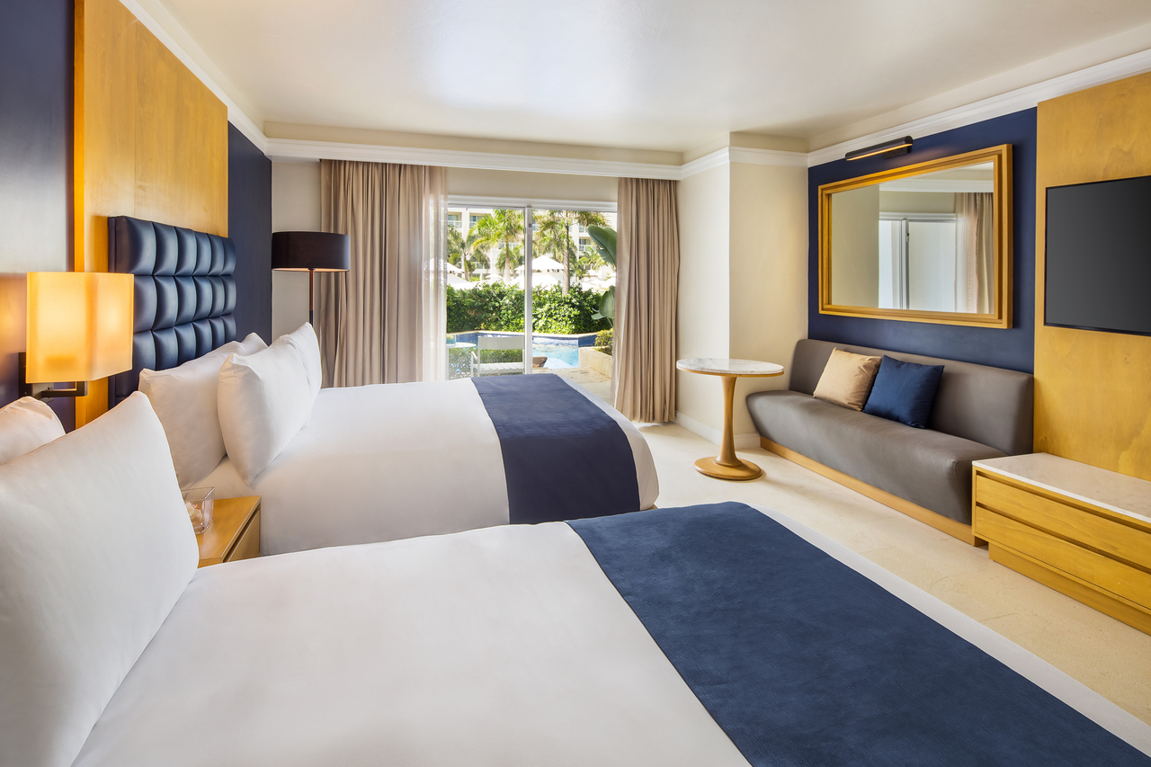 Hyatt Zilara Rose Hall Swim Up Double Bed.