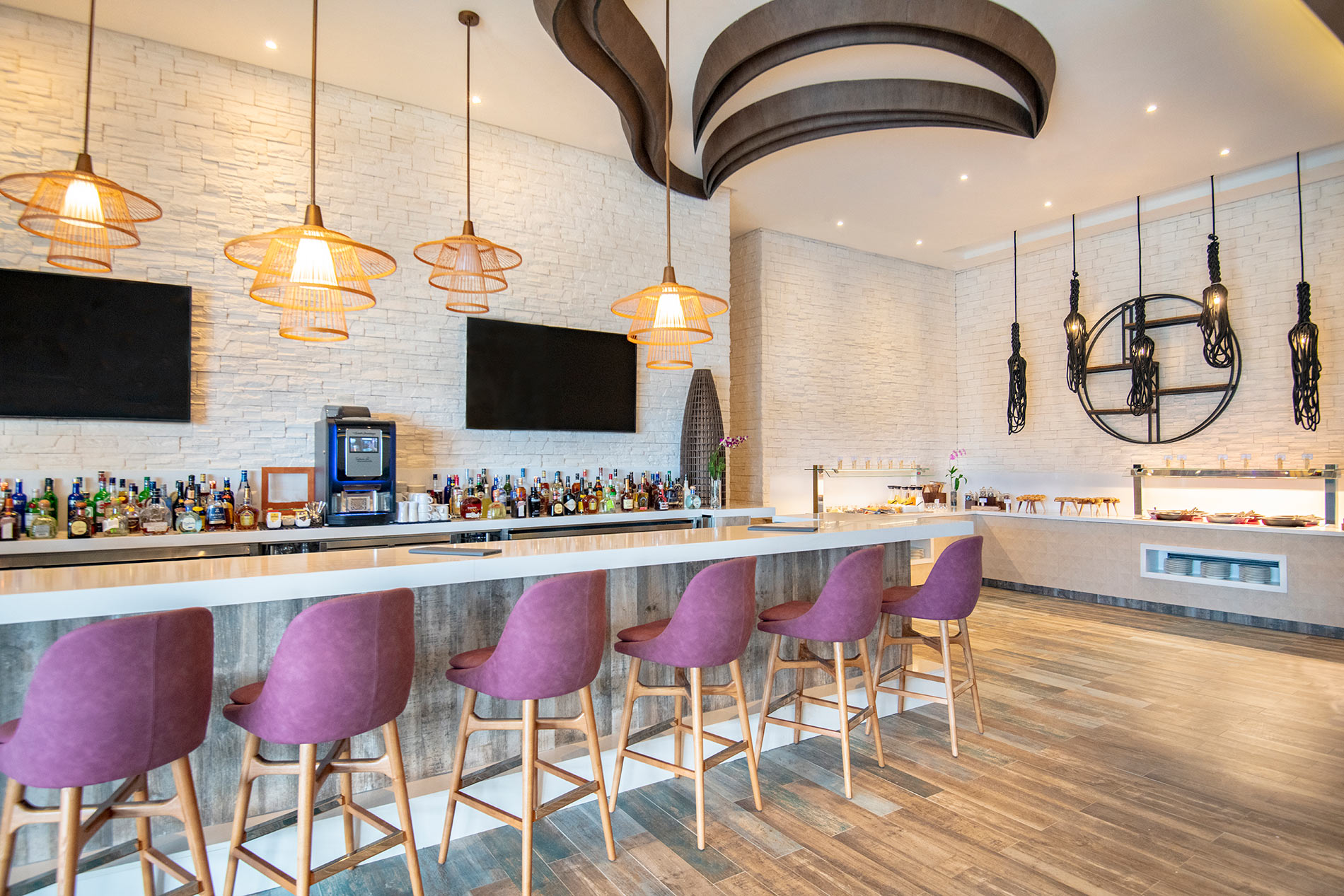 Hyatt Ziva Cap Cana bosque lounge venue.