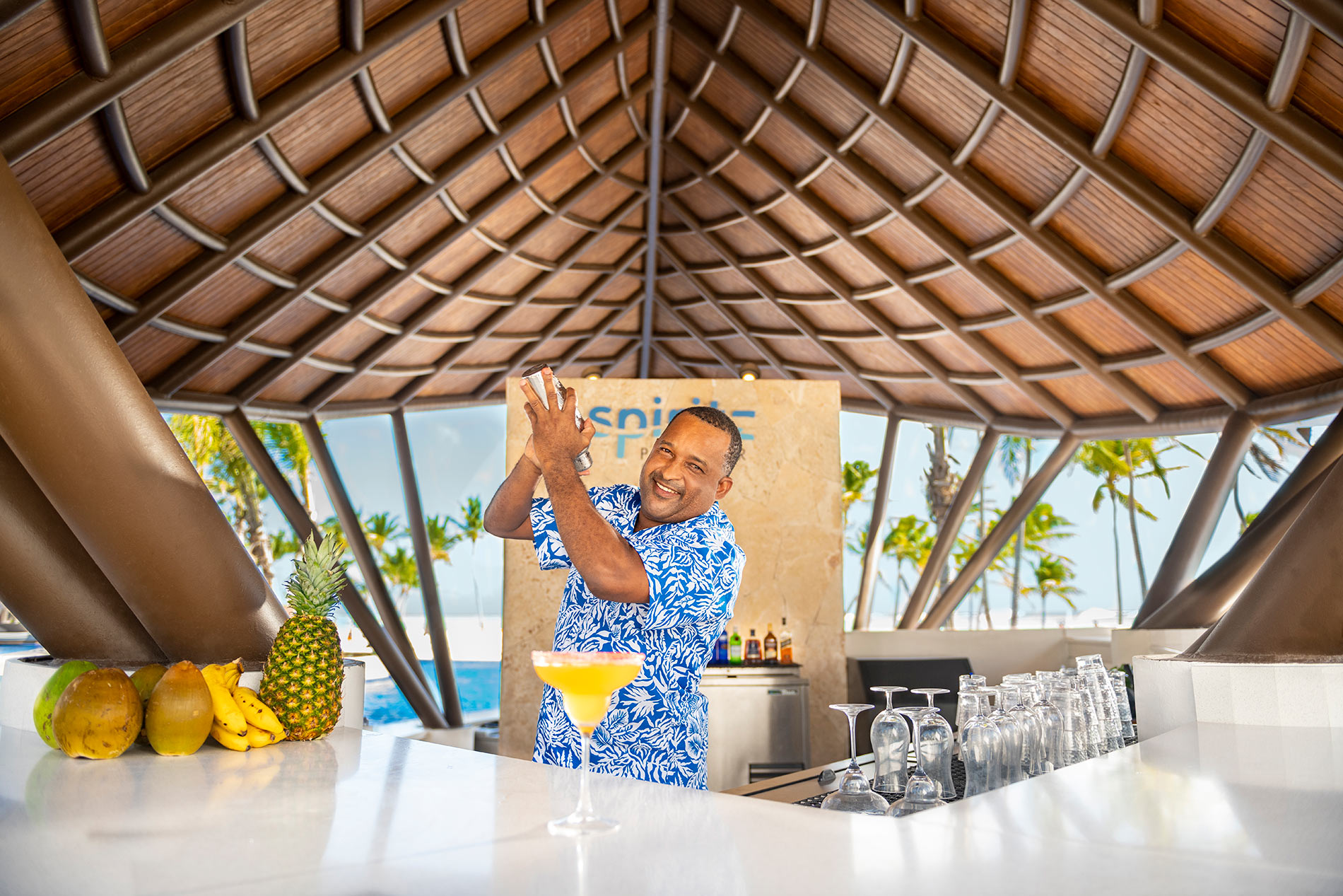 Hyatt Ziva Cap Cana spiritz service.