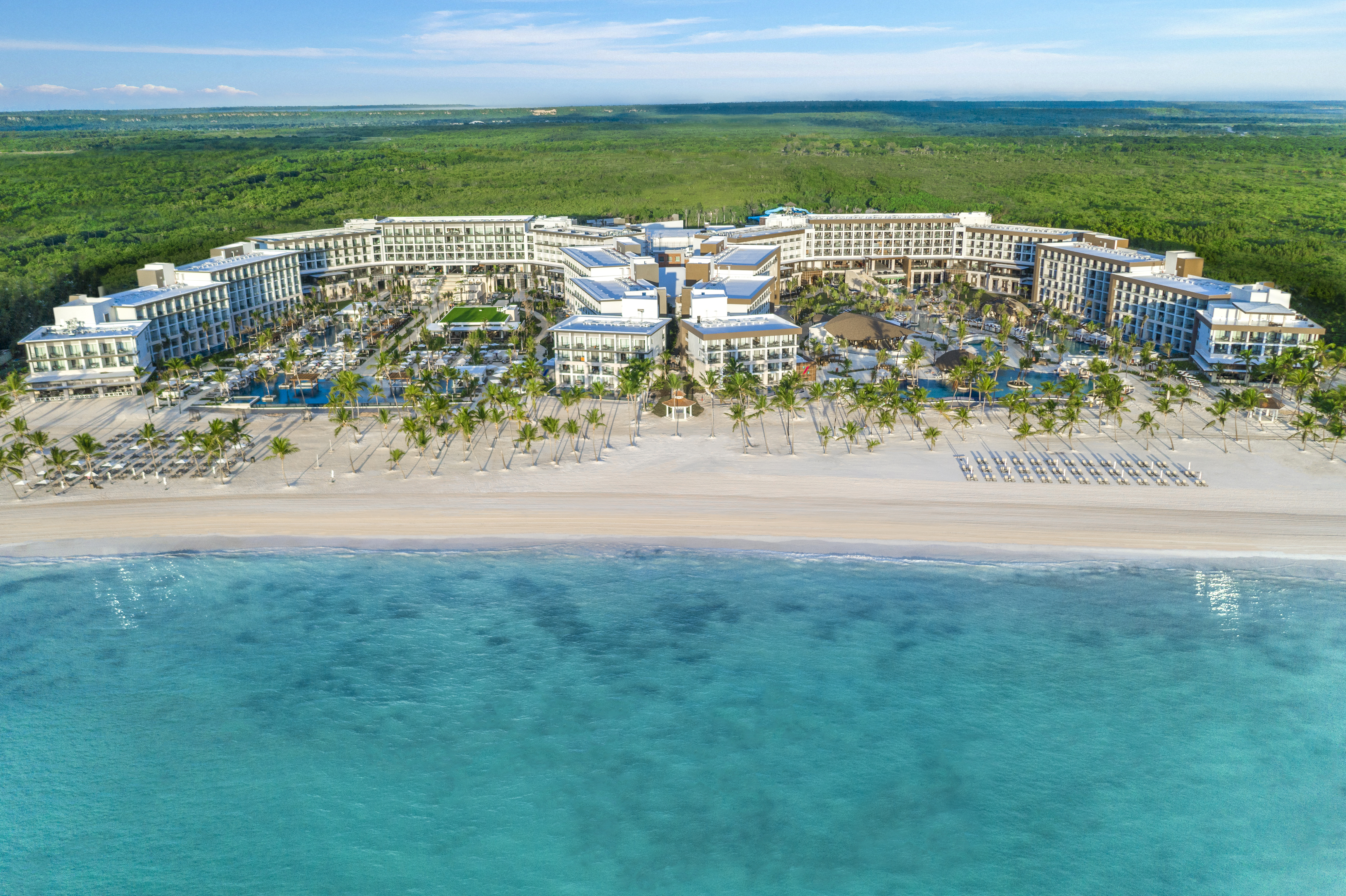 Hyatt Zilara Cap Cana aerial view.