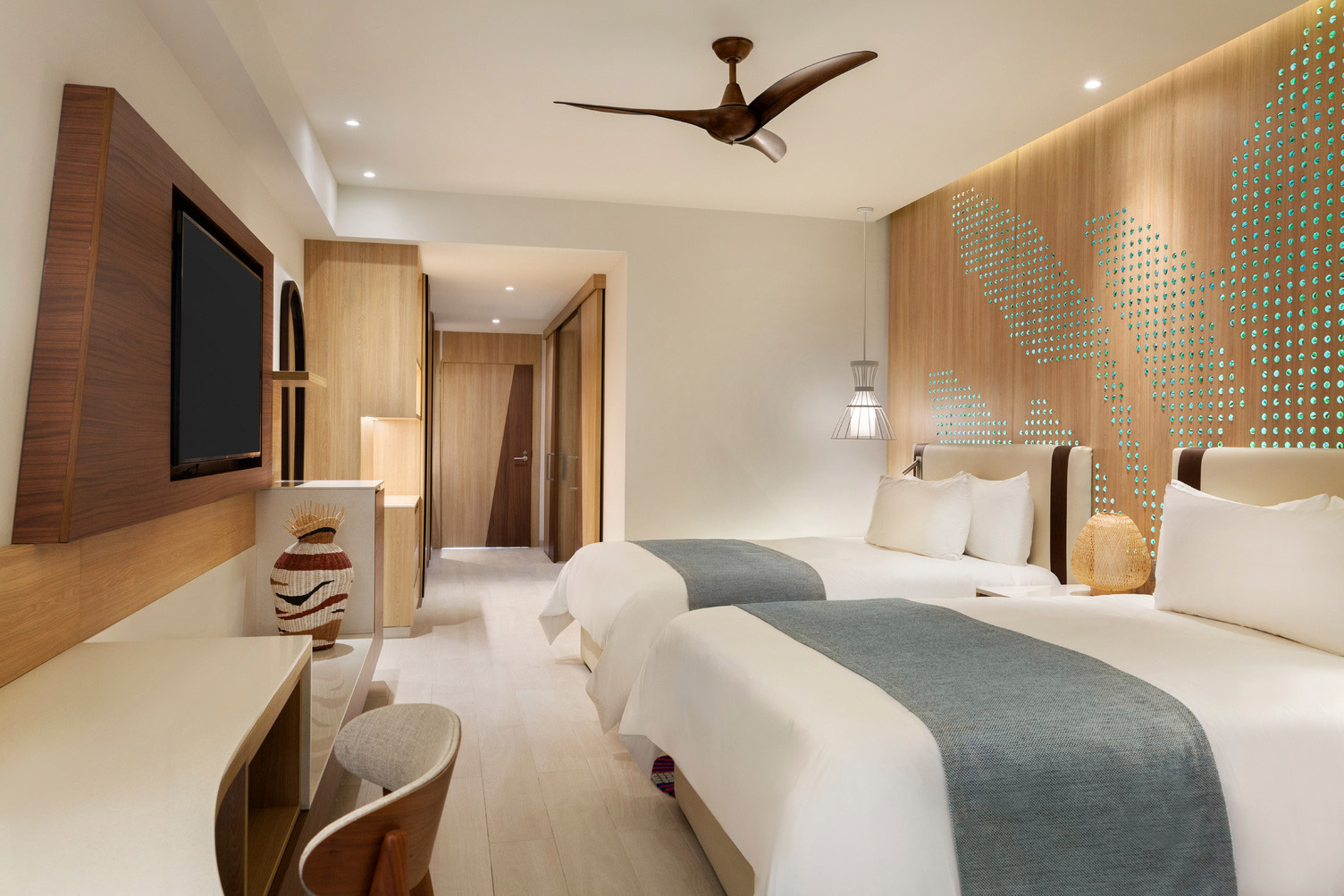 Hyatt Ziva Cap Cana junior suite double room.