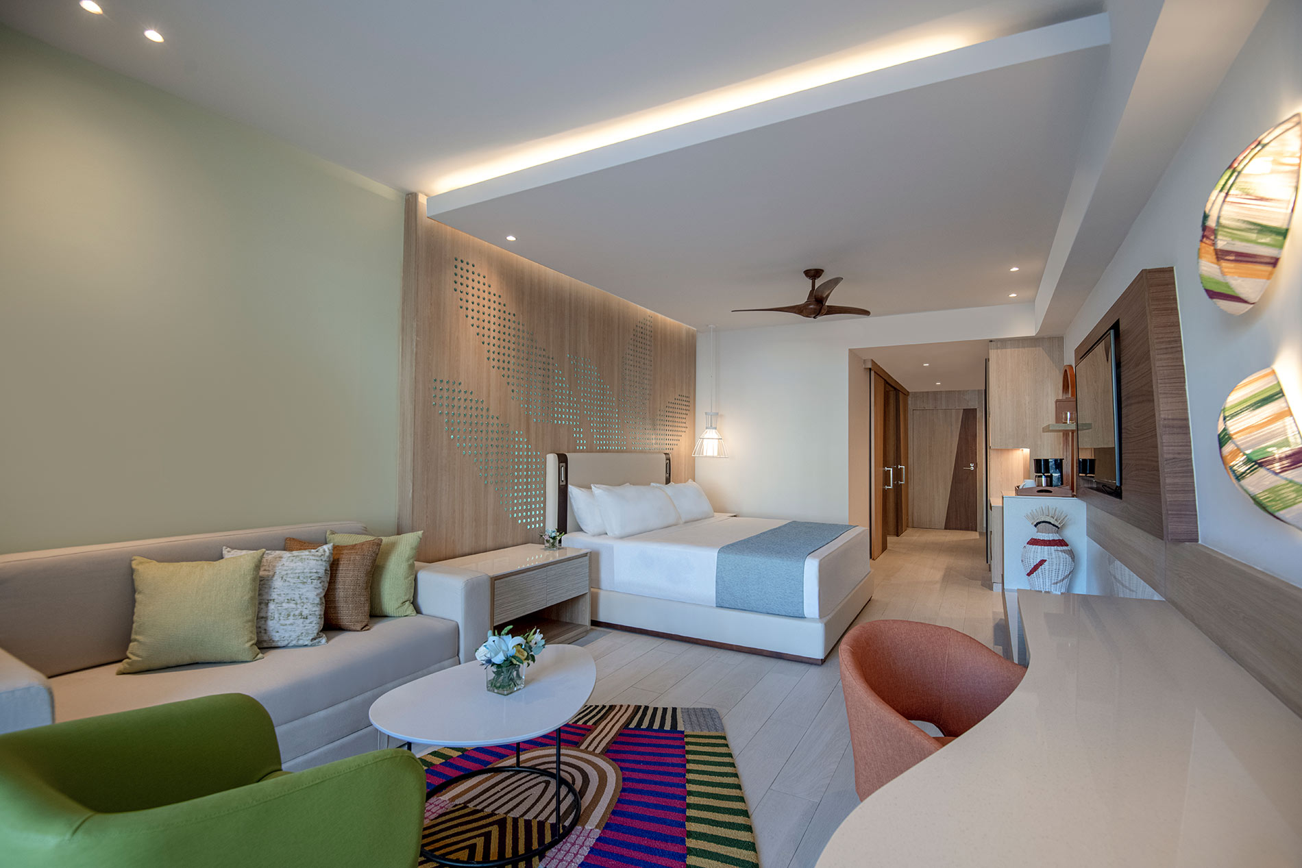 Hyatt Ziva Cap Cana junior suite swim up king room.