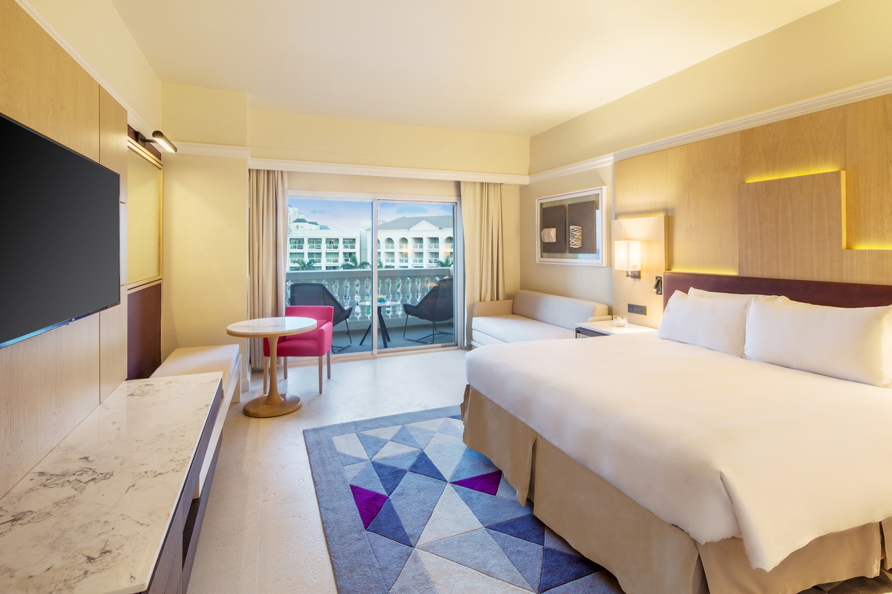 Hyatt Ziva Rose Hall Club King Bed.