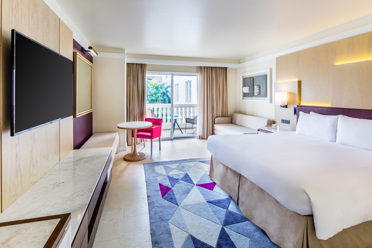 Hyatt Ziva Rose Hall King Bed.