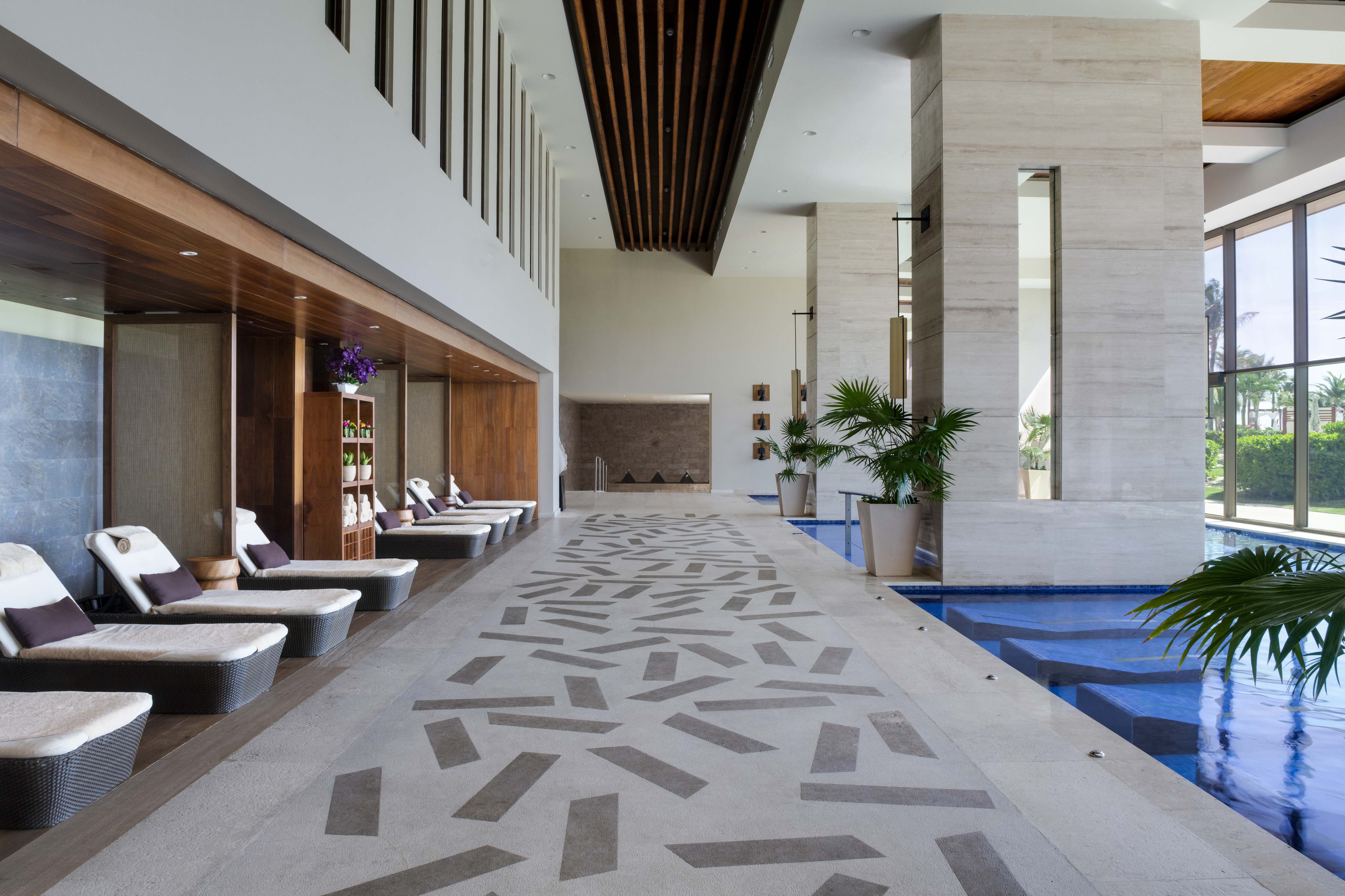Hyatt Ziva Cancun Zen Spa hydrotherapy.