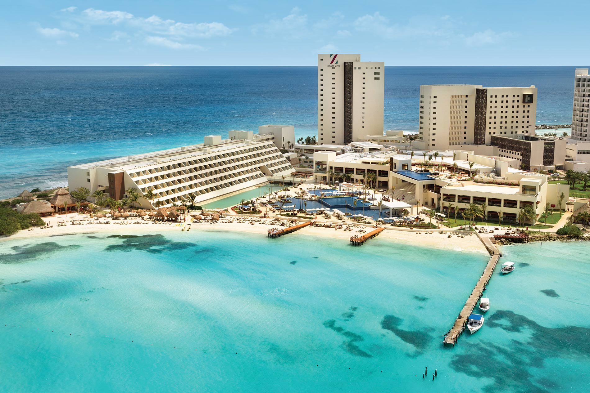 hyatt ziva cancun aerial