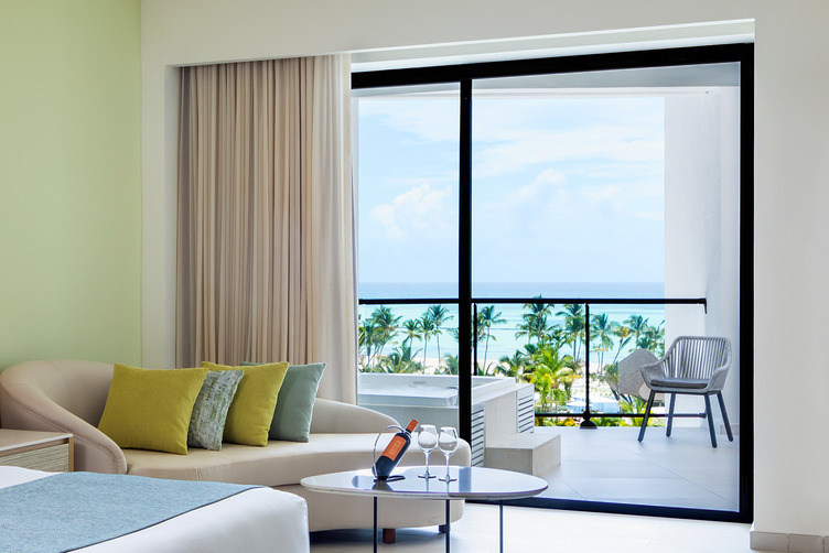 Hyatt Ziva Cap Cana Ocean view one bedroom grand master suite.