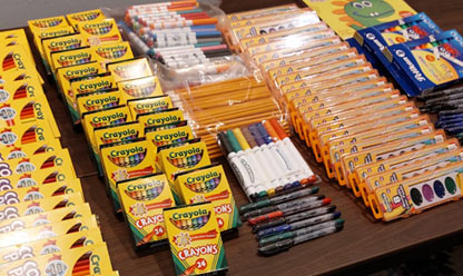 Donation of school supplies to children Thumbnail