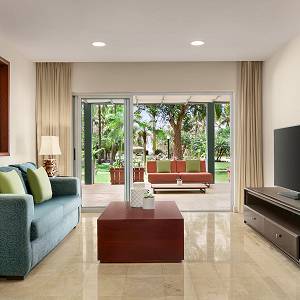 Preferred lounge area at Dreams La Romana.