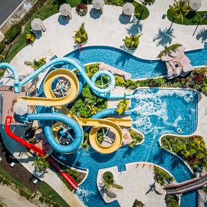 Water park at Dreams La Romana Resort.