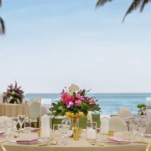 Dreams Rose Hall wedding reception detailed.