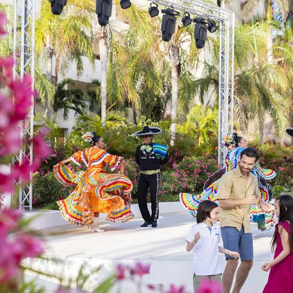 hyatt dreams puerto morelos amphitheater entertainment family 5