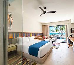 Hyatt Zilara Cap Cana Oceanfront Junior Suite Swim Up King room.