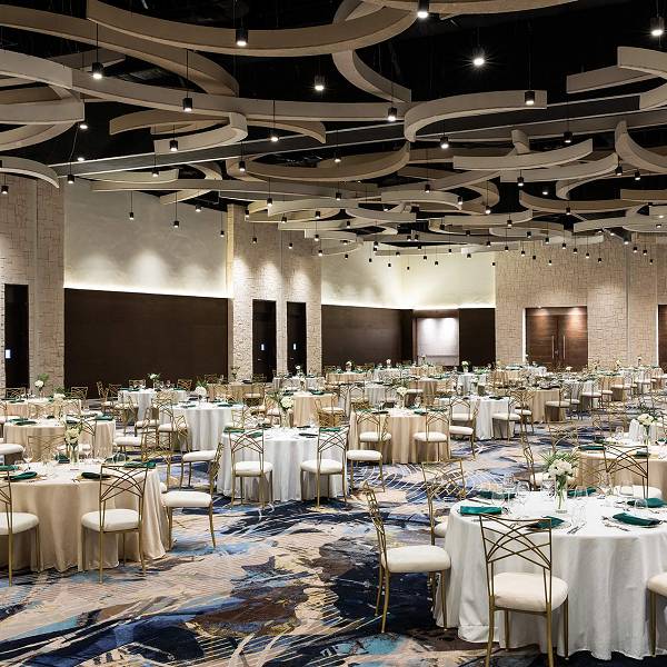 Hyatt Ziva Cap Cana Mice Santo Domingo ballroom banquet setup.