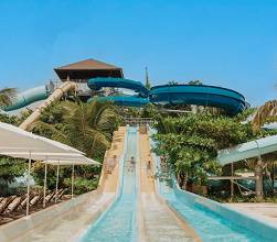 Water slides.