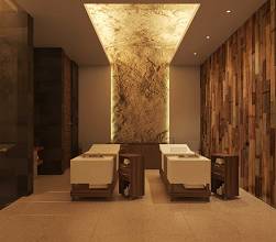 Hyatt Zilara Cap Cana cabina para terapia de cuarzo.