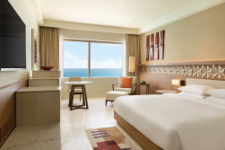Hyatt Ziva Cancun Club Two Bedroom Ocean Front Suite Bedroom.