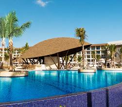 Hyatt Ziva Cap Cana aerial main pool.
