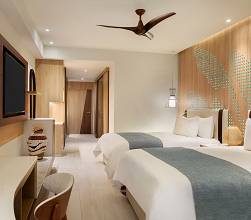 Hyatt Ziva Cap Cana junior suite double room.