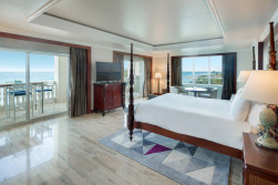 Hyatt Ziva Rose Hall Presidential Suite Bedroom.