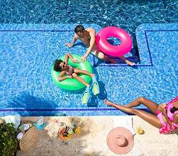 Hyatt Ziva Rose Hall swimming.