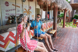 Hyatt Ziva Cancun Habaneros swings.