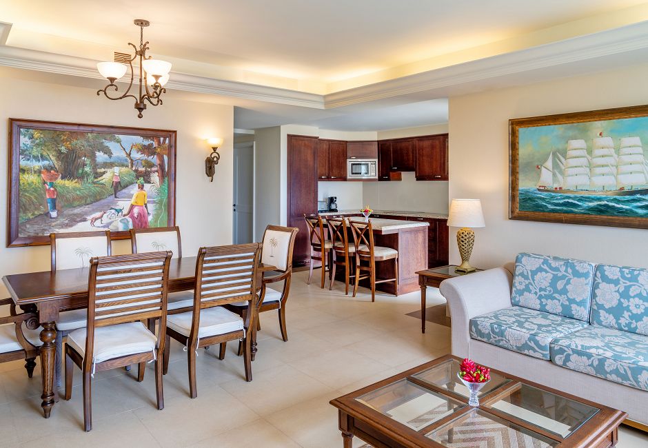jewel grande montego bay two bedroom ocean view suite living area