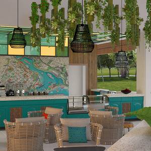 Tres Hermanas Coffee Shop en Secrets La Romana Adultos.