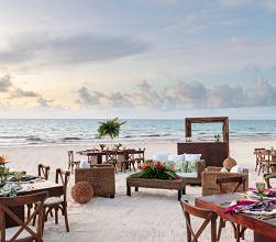 Hyatt Zilara Cancun beach reception.